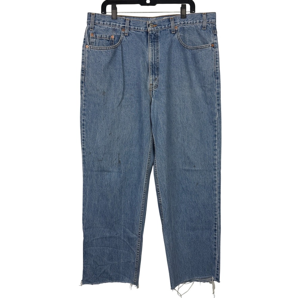 VINTAGE 90s Levi's 550 Relaxed Fit Jeans Mens 40x29 Cotton Blue Denim *READ